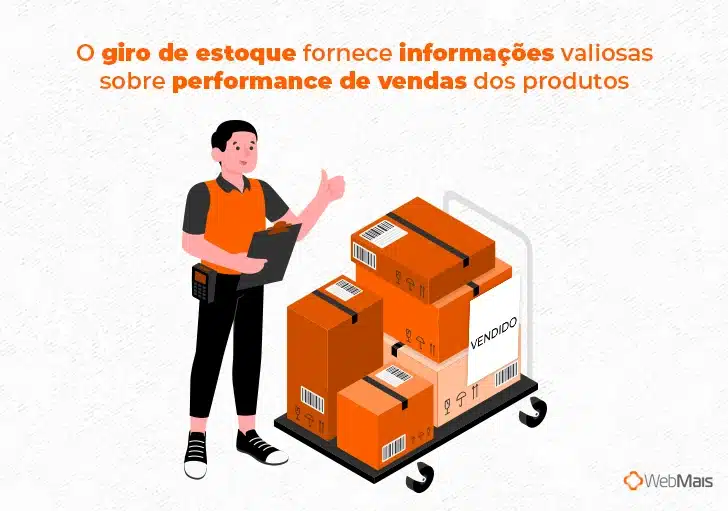 O giro de estoque fornece informações valiosas sobre performance de vendas dos produtos