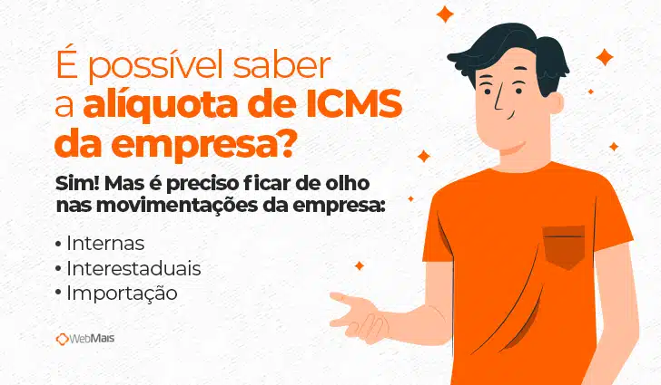 É possível saber a alíquota de ICMS da empresa?
