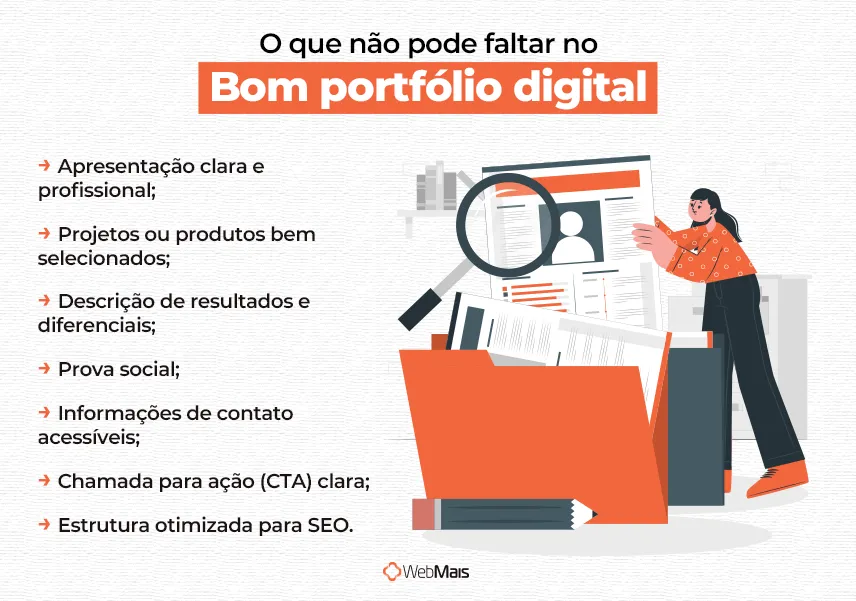 O que não pode faltar no bom portfólio digital O que não pode faltar no bom portfólio digital