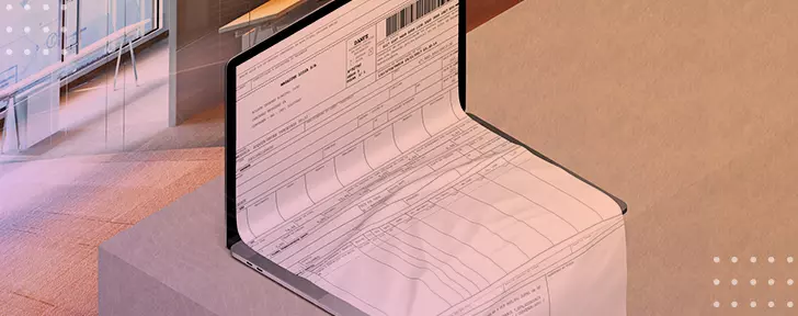 notas fiscais para e-commerce eletrônica sendo exibida em um notebook.