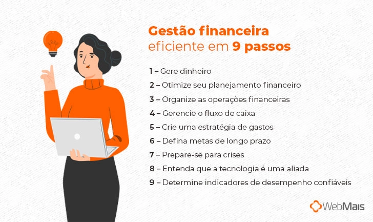gestão financeira eficiente em 9 passos