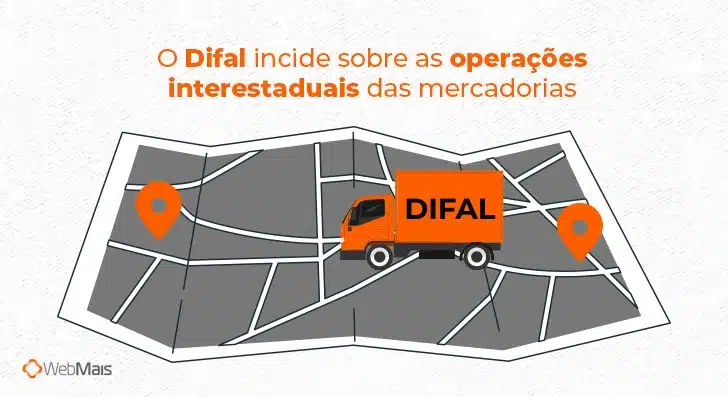 O Difal incide sobre as operações interestaduais das mercadorias
