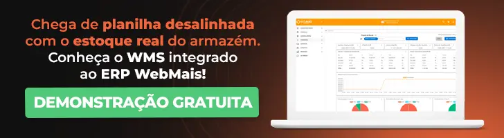 Chega de planilha desalinhada com o estoque real do armazém Chega de planilha desalinhada com o estoque real do armazém. Conheça o WMS integrado ao ERP WebMais e peça uma demonstração gratuita
