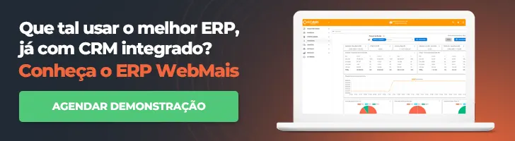 BANNER Que tal usar o melhor ERP, já com CRM integrado? Conheça o ERP WebMais