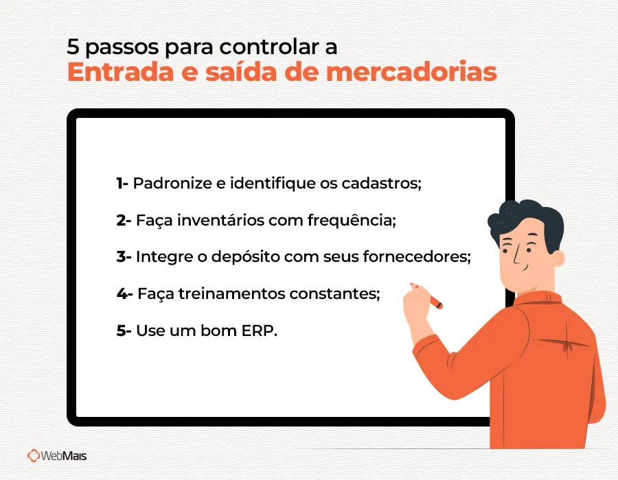 5 passos para controlar a entrada e saída de mercadorias 5 passos para controlar a entrada e saída de mercadorias