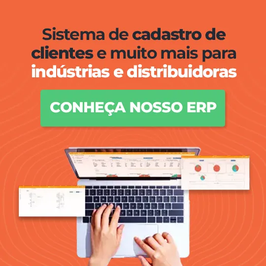 Banner Cadastro de clientes mais simples para indústrias e distribuidoras Banner Cadastro de clientes mais simples para indústrias e distribuidoras