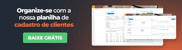 Banner Organize com a nossa planilha de cadastro de clientes Banner Organize com a nossa planilha de cadastro de clientes