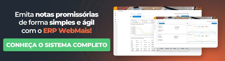 Banner Emita notas promissoras com o ERP WebMais