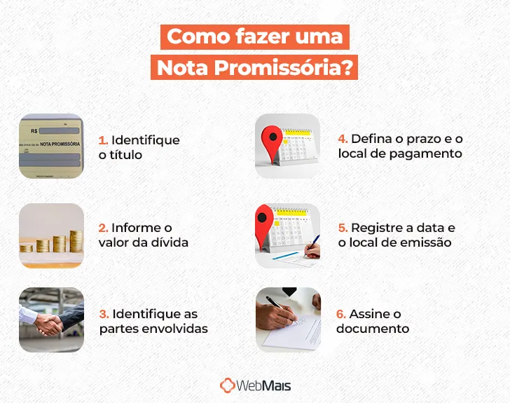 Como fazer uma nota promissória