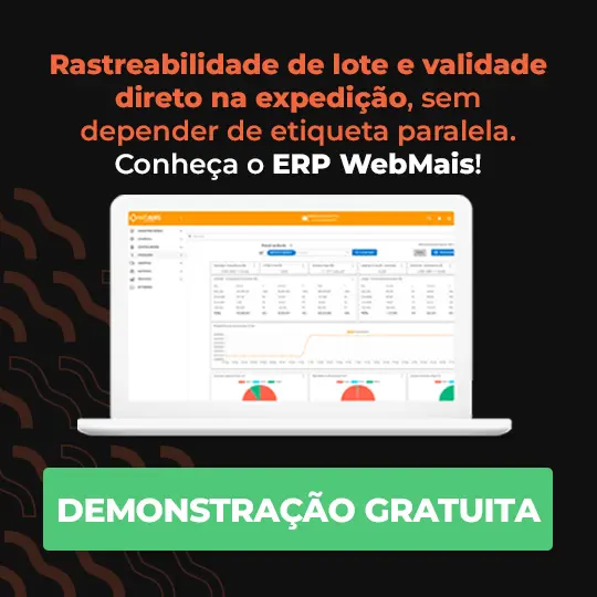 Rastreabilidade de lote e validade direto na expedição, sem depender de etiqueta paralela