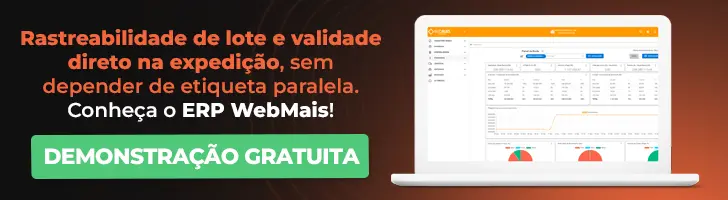 Rastreabilidade de lote e validade direto na expedição, sem depender de etiqueta paralela