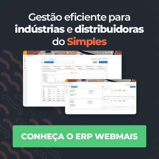 Banner Gestão eficiente para indústrias e distribuidoras do simples
