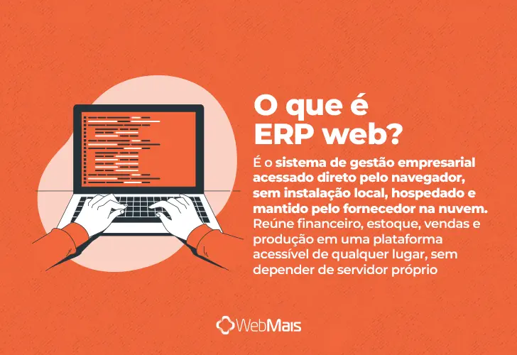 ERP web, o que é? texto explicando o que é ERP web de forma clara e objetiva.