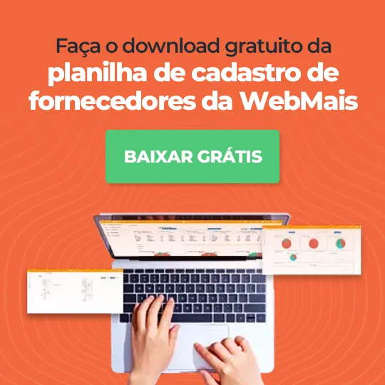 Banner Download planilha de cadastro de fornecedores da Webmais