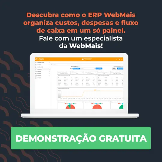 Descubra como o ERP WebMais organiza custos despesas e fluxo de caixa em um só painel