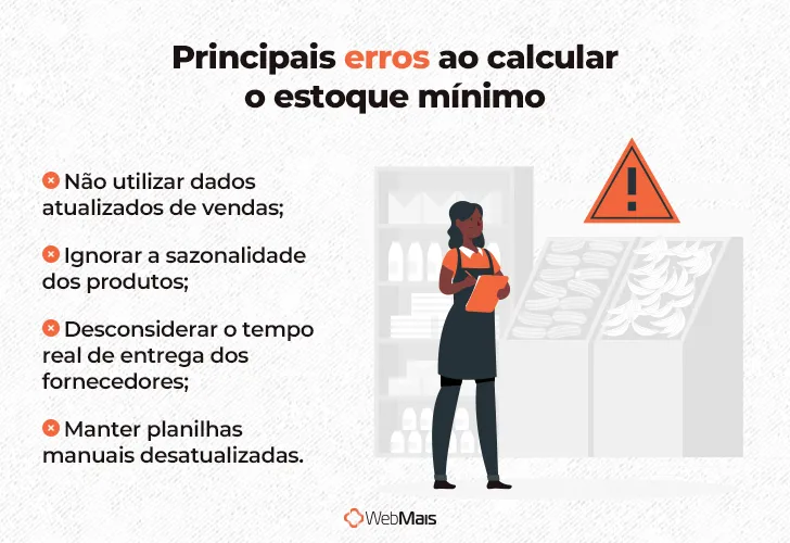 Principais erros ao calcular o estoque mínimo