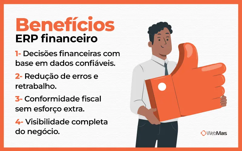 Benefícios do ERP financeiro para a gestão empresarial 4 benefícios para a gestão empresarial usando um ERP financeiro.