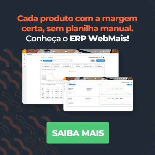 Cada produto com a margem certa sem planilha manual