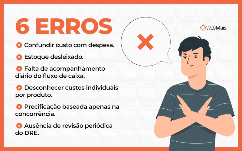 Erros na gestão de custos Os seis erros mais comuns na gestão de custos