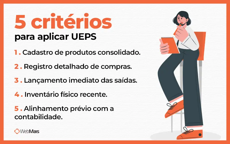 Critérios para aplicar UEPS Lista dos critérios para saber se a sua empresa está pronta para aplicar o UEPS na gestão.