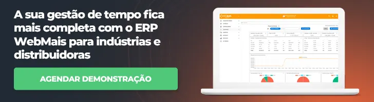 BANNER A sua gestão de tempo fica mais completa com o ERP WebMais para indústrias e distribuidoras