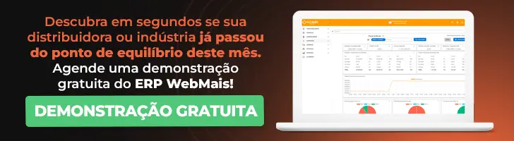 Descubra em segundos se sua distribuidora ou indústria já passou do ponto de equilíbrio deste mês Descubra em segundos se sua distribuidora ou indústria já passou do ponto de equilíbrio deste mês. Agende uma demonstração gratuita do ERP WebMais