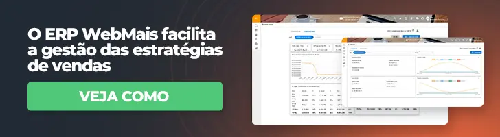 Banner telas com o sistema ERP WebMais ao lado do texto “O ERP WebMais facilita a gestão das estratégias de vendas”