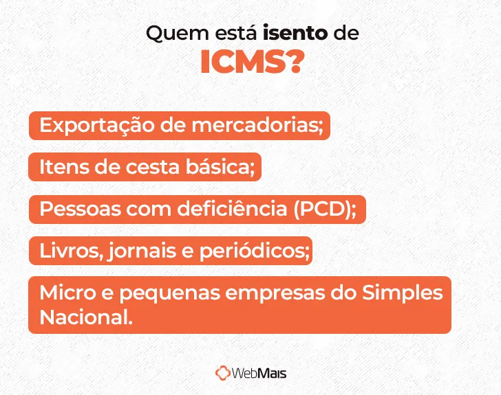 Quem está isento do ICMS Quem está isento do ICMS
