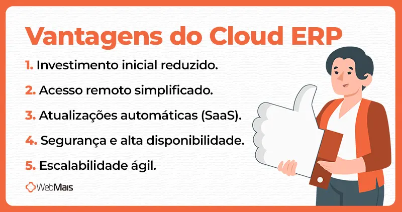 Vantagens do cloud ERP Quais são as xx Vantagens do cloud ERP