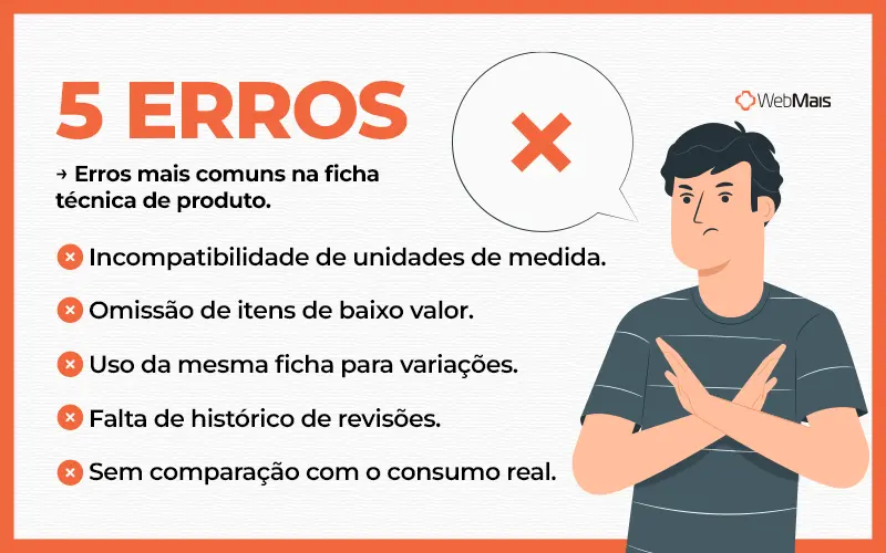 Erros ficha técnica de produto Os cinco erros mais comuns ao xxx