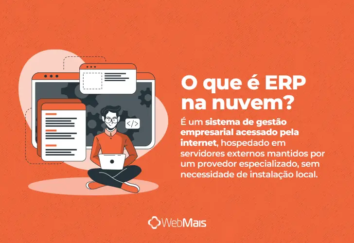 ERP na nuvem, o que é? texto explicando o que é ERP na nuvem de forma clara e objetiva.