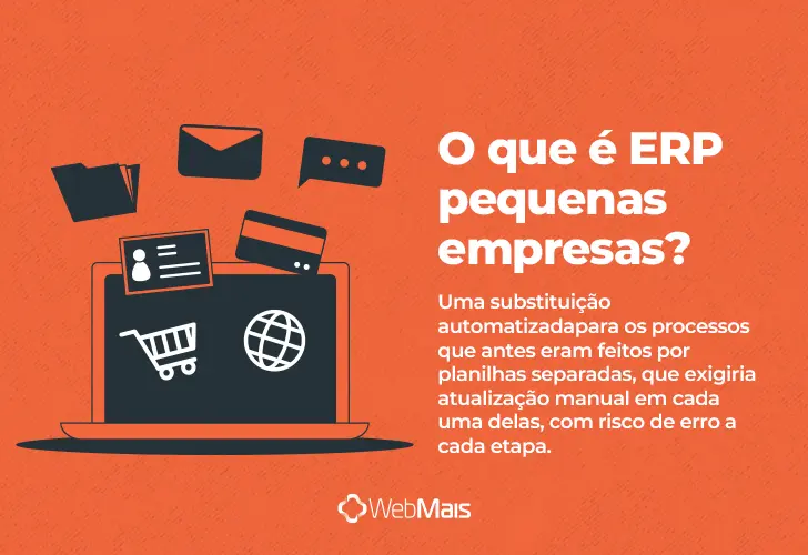 ERP para pequenas empresas, o que é? texto explicando o que é ERP para pequenas empresas de forma clara e objetiva.
