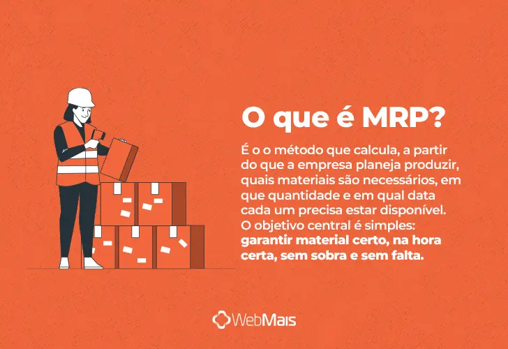 MRP, o que é? texto explicando o que é MRP de forma clara e objetiva.