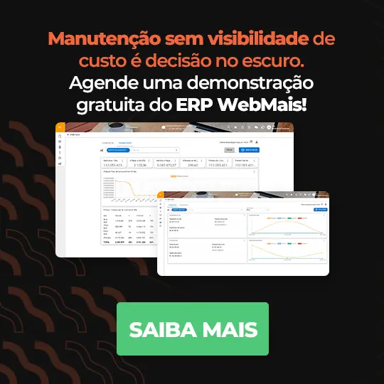 Manutenção sem visibilidade de custo é decisão no escuro