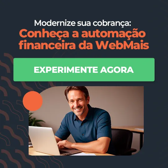 Banner ERP WebMais com “Modernize sua cobrança”