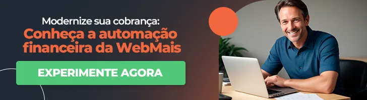 Banner ERP WebMais com “Modernize sua cobrança”