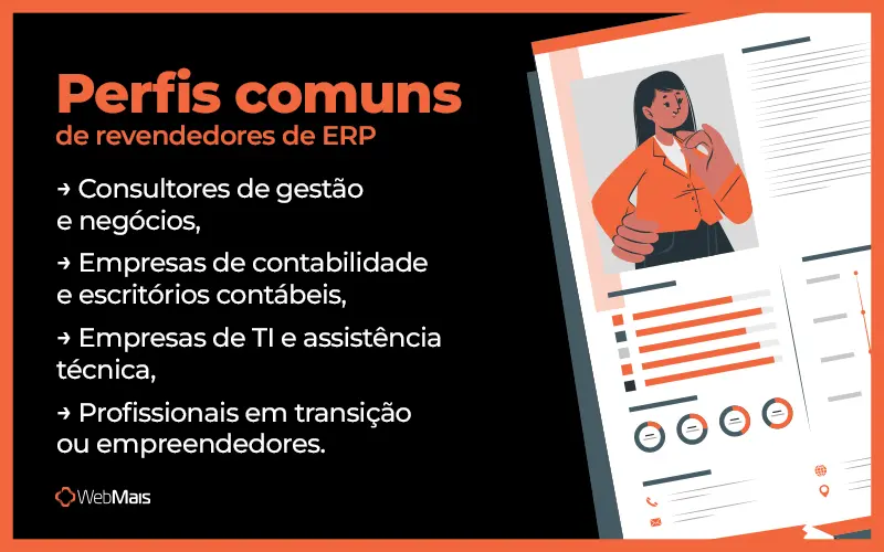 perfis de revendedor de ERP diferentes perfis de profissionais que atuam como revendedores de ERP