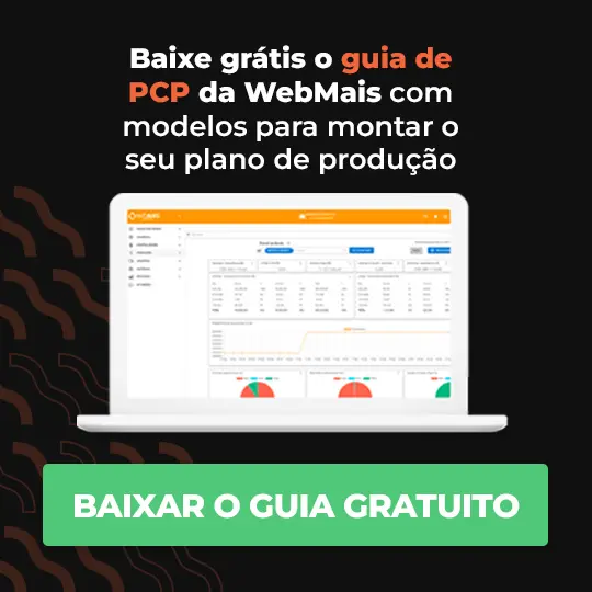 Baixe grátis o guia de PCP da WebMais com modelos para montar o seu plano de produção Baixe grátis o guia de PCP da WebMais com modelos para montar o seu plano de produção + Baixar o guia gratuito