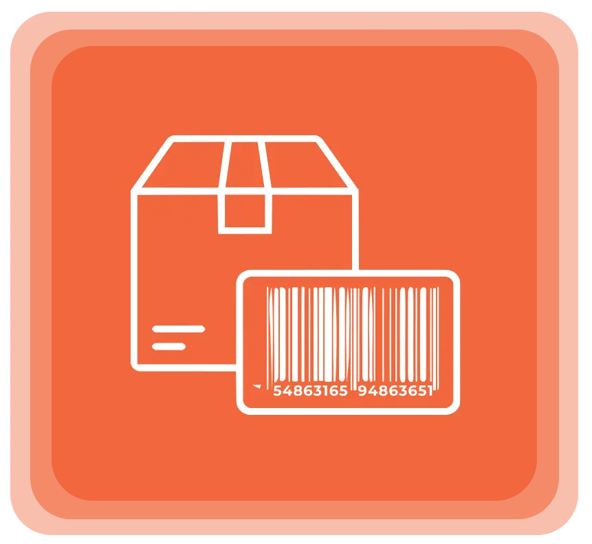 Produto ou serviço vendido com quantidade e código de referência