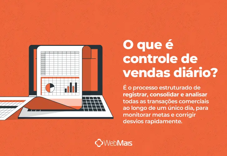 Controle de vendas diário, o que é? texto explicando o que é controle de vendas diário de forma clara e objetiva.