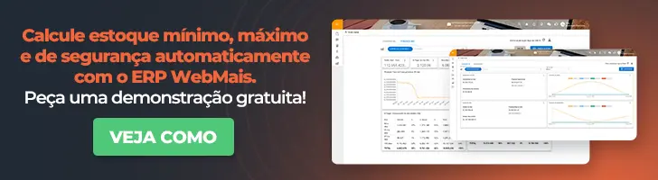 Calcule estoque mínimo, máximo e de segurança automaticamente com o ERP WebMais